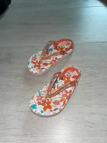 Tongs tatanes fille avec élastique à l’arrière taille 23