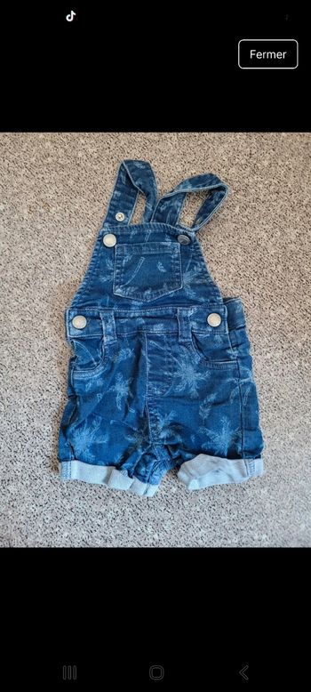 Salopette short 3mois