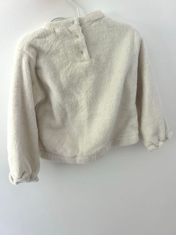 Sweat renne en fausse fourrure  Couleur écru  Vertbeaudet taille 3 ans 97cm  Longchamp - photo numéro 2