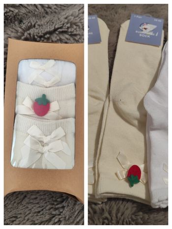 Coffret Noël lot 3 paires de chaussettes 35-40 neuves