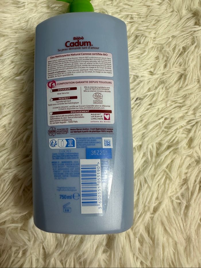 Eau nettoyante Cadum bio - photo numéro 3
