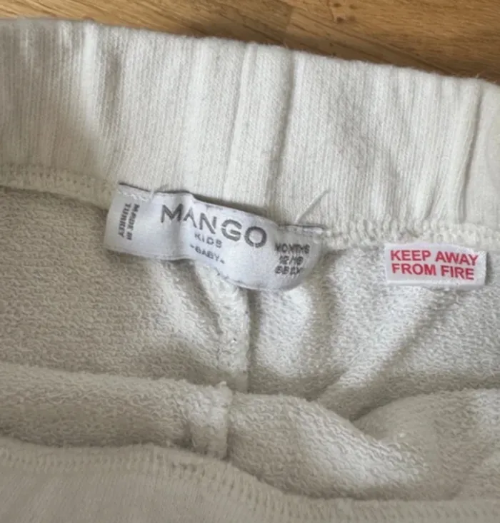 Short blanc à rayures fille 12/18 mois Mango - photo numéro 2