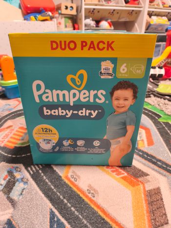 Couche Pampers t 6 66couches