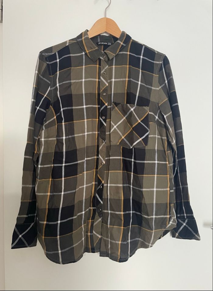 Chemise à carreaux Stradivarius T42-XL - photo numéro 3