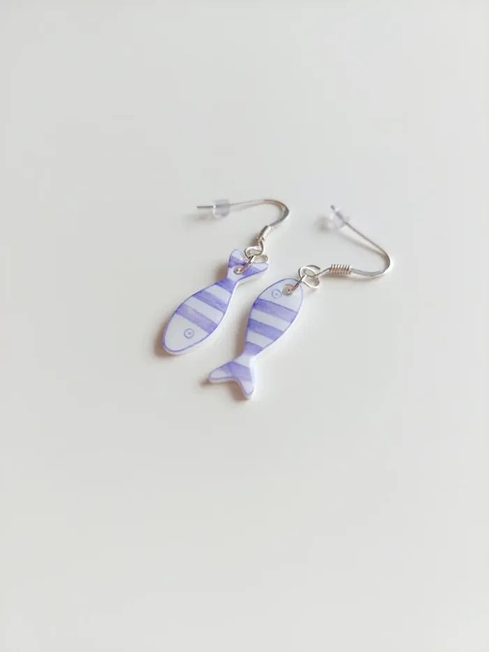 Boucles d'oreilles poissons - photo numéro 4