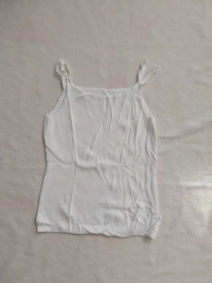 Haut blanc petite bretelle T36/38