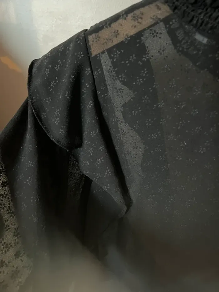 Chemise noire en voilage « BZB » - photo numéro 5