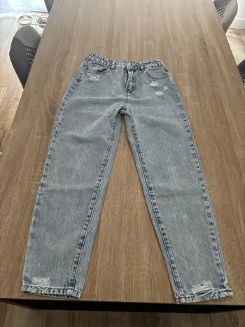 Jean shein taille 14 ans bleu moyen délavé
