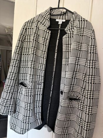 Blazer femme noir et blanc taille 40