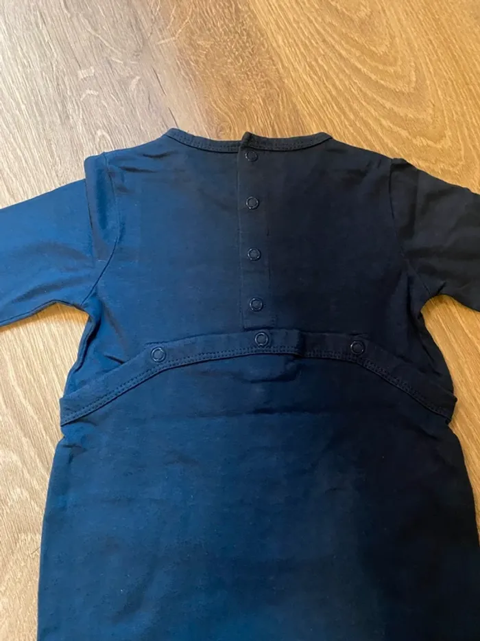 lot de 2 pyjamas taille 9 mois marine et turquoise - photo numéro 4
