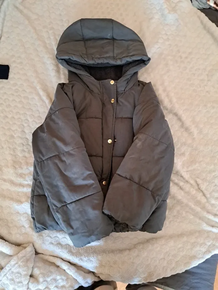 Manteau hiver Kiabi fille 10 ans doublé moumoute