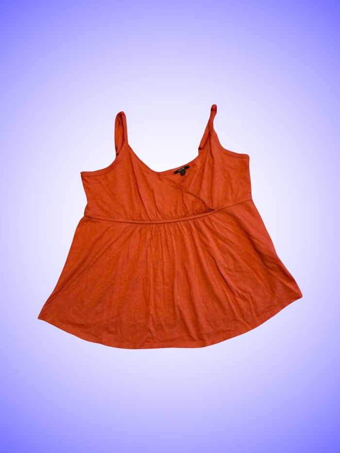 Débardeur Cache-cœur Orange Taille 42 44 XL XXL Kiabi