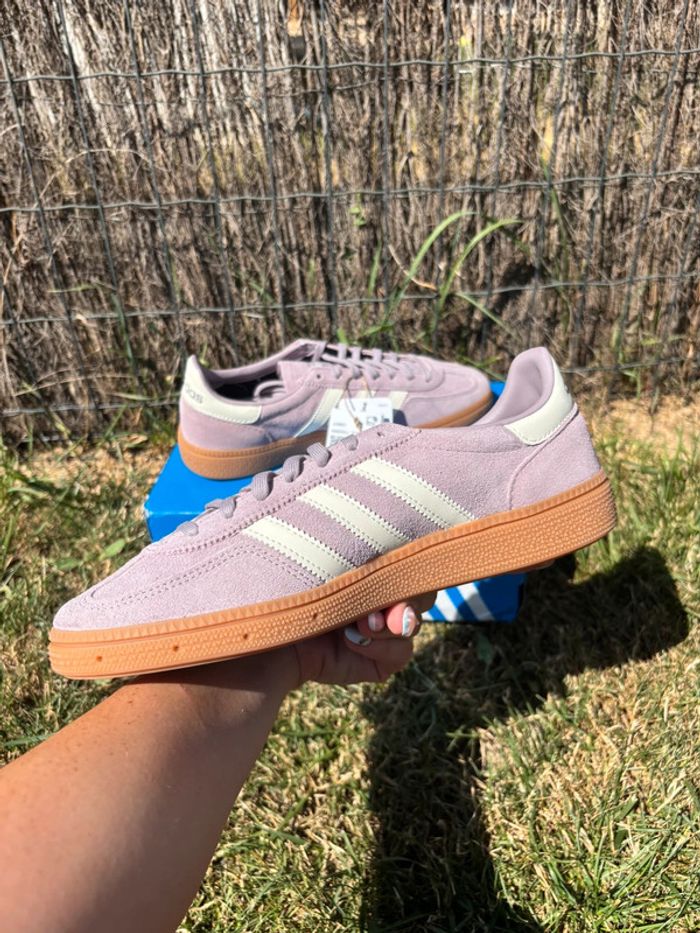 Baskets Femme Basses adidas Handball Spezial Lila Violet - Taille 38 2/3 - photo numéro 3