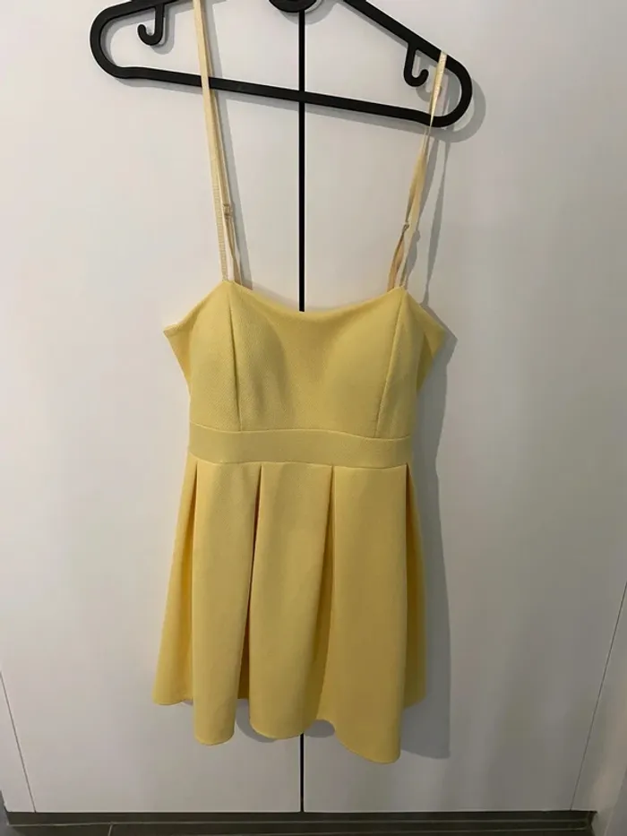 Robe à bretelles courtes jaune femme appel’s M/L