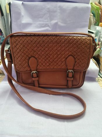 Sac besace marron