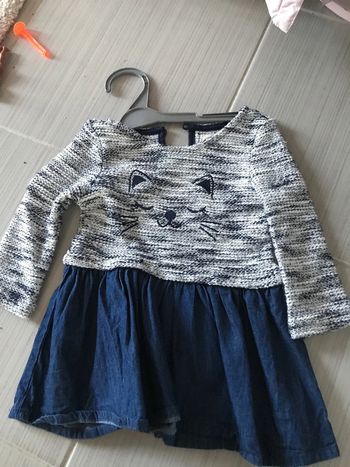 Robe chat primark bleu nuit