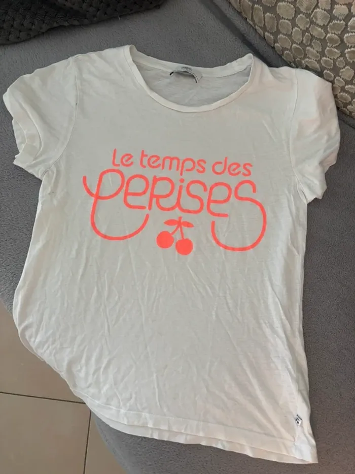 Tee shirt fille le temps des cerises - photo numéro 2
