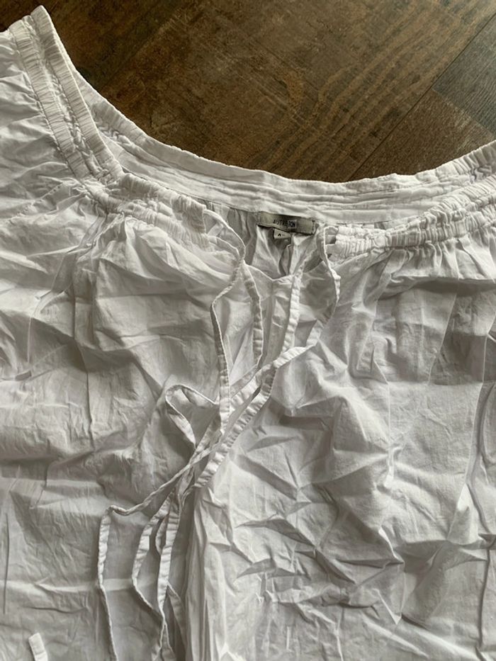 Blouse manches courtes épaules dénudées - photo numéro 4
