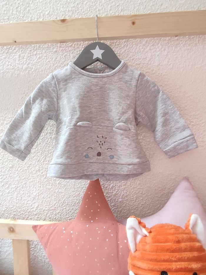 Pull bébé - Theme ours - 9 mois - Bon état - Vertbaudet - photo numéro 3