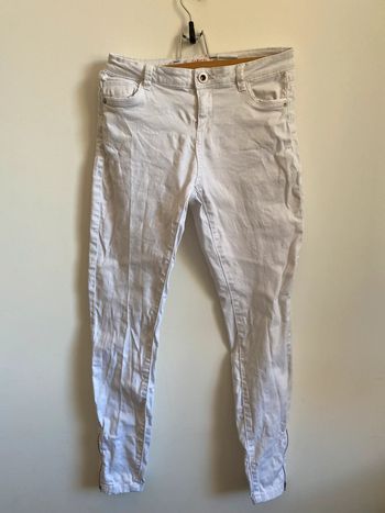 Jean  blanc  Camaïeu  slim  femme  taille 36