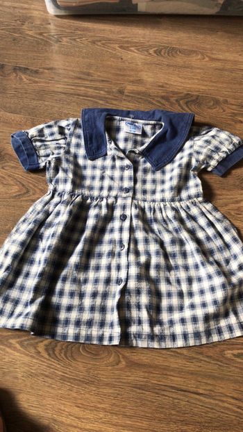 Robe été à carreaux 2 ans