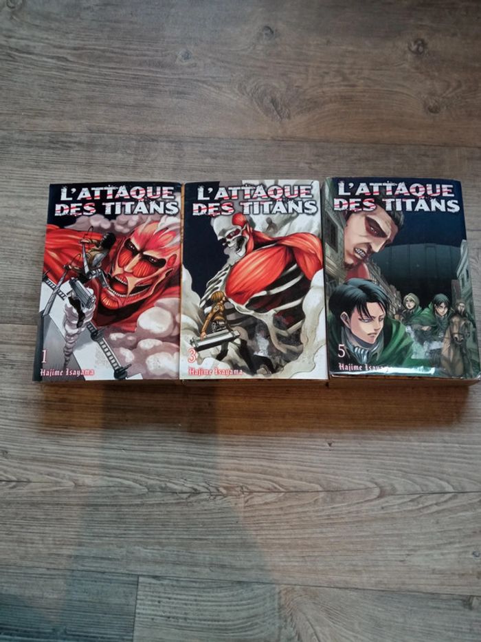 Lot l'attaque des titans 1 a 6 - photo numéro 3