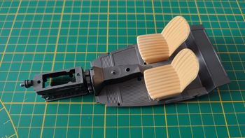 Châssis intérieur + sièges pièce détachée miniature Bburago burago Jaguar SS100 1937 1/18 1/18e 1/18