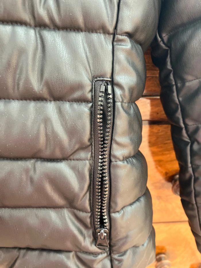 Manteau doudoune simili cuir S Jennyfer - photo numéro 6
