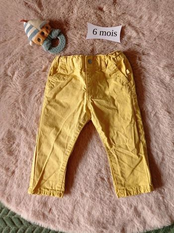 Pantalon jaune Obaïbi 6 mois