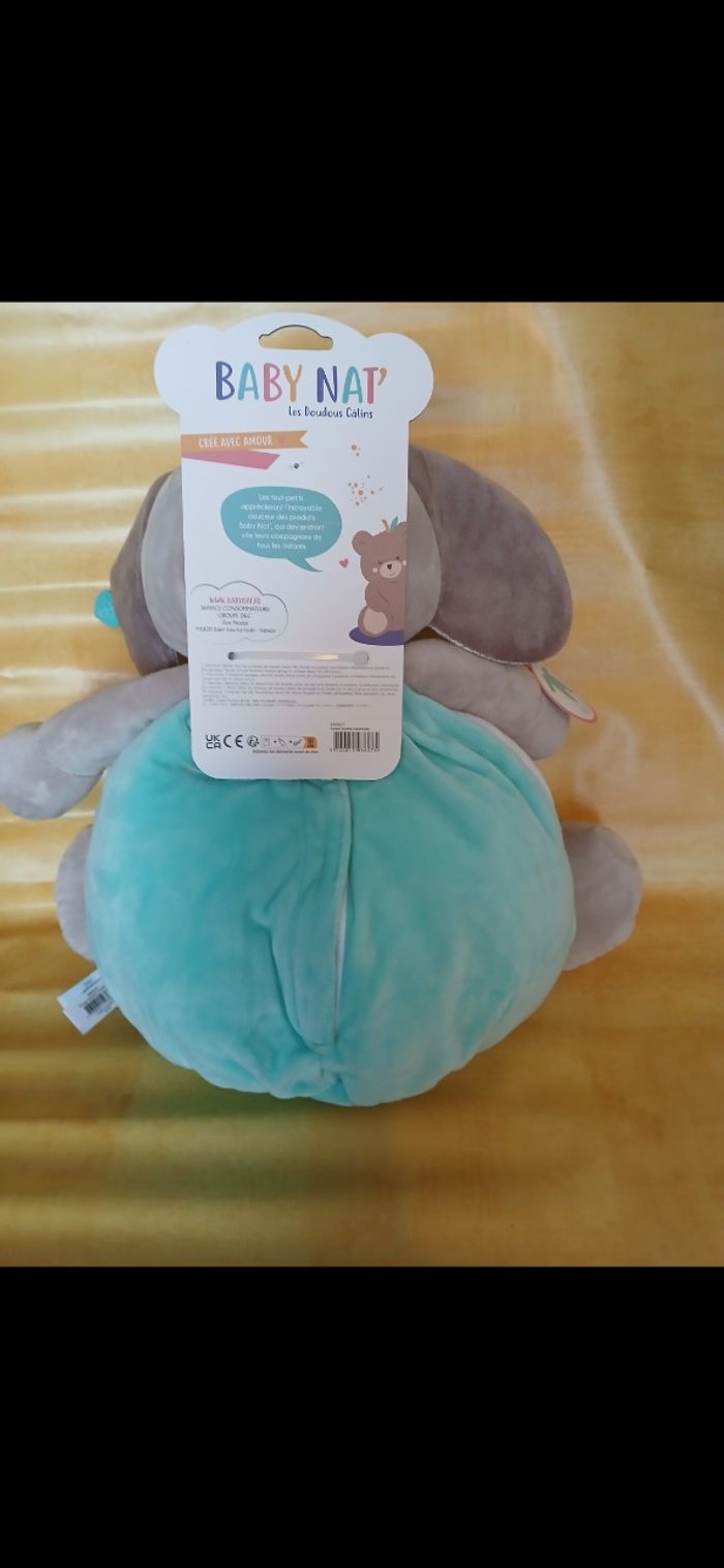 doudou peluche éléphant range pyjama baby nat - photo numéro 4
