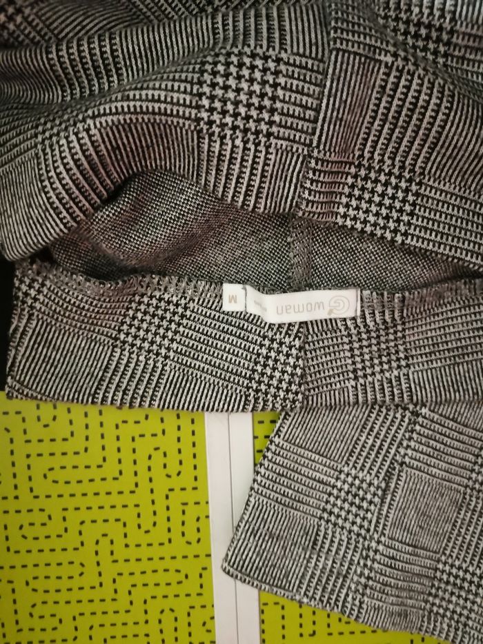 Legging écossais gris taille M - photo numéro 3