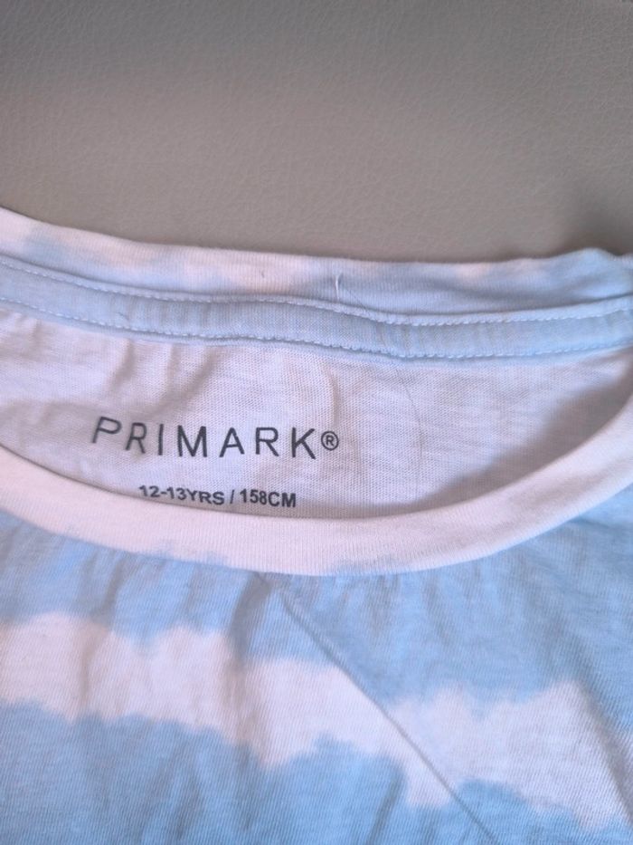 T-shirt motif dauphin rayures bleues blanches - photo numéro 3