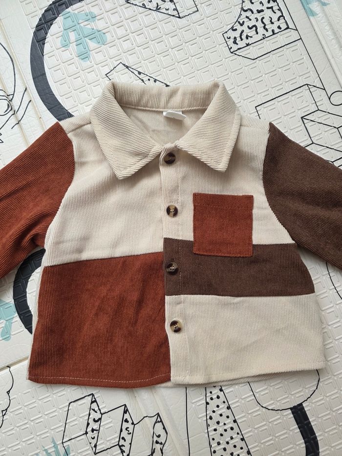 Chemise velours côtelé 6/9 mois Shein - photo numéro 2