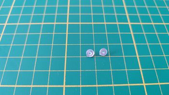 Lot x2 anti-brouillard avant pièce détachée miniature Jada Toys Dodge Viper SRT10 2008 1/24 1/24e 1/