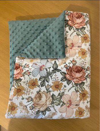 Couverture bébé chaude fleurie