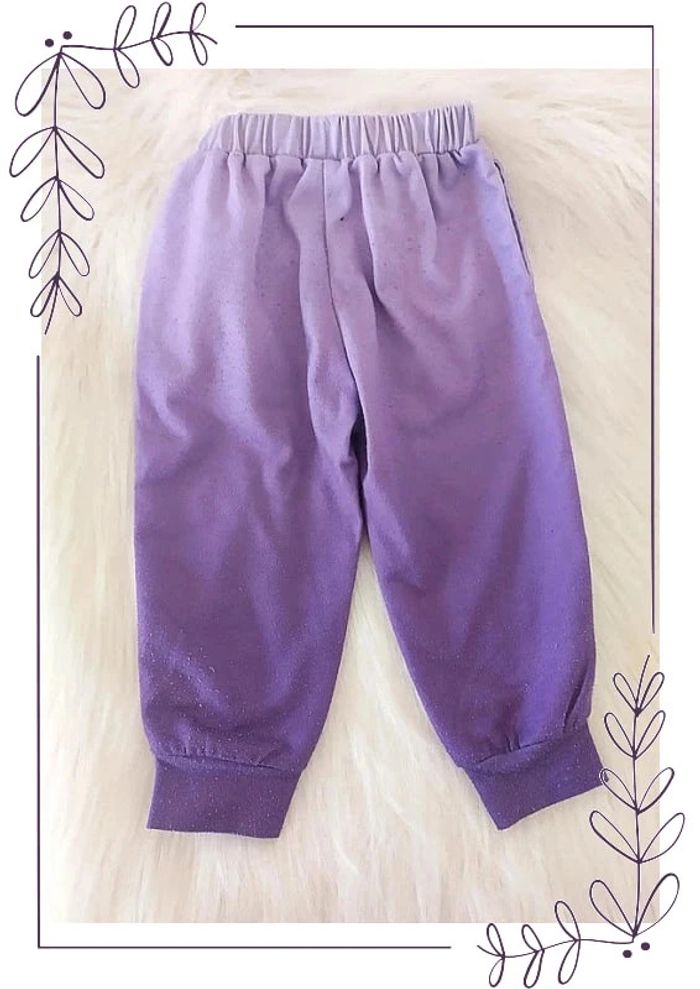 Pantalon jogging dégradé violet bébé fille 24 mois - photo numéro 2