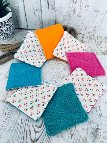 Lingettes lavable et réutilisable lot de 8