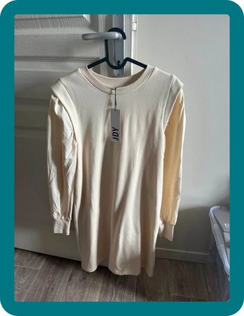 Robe sweat bi matière