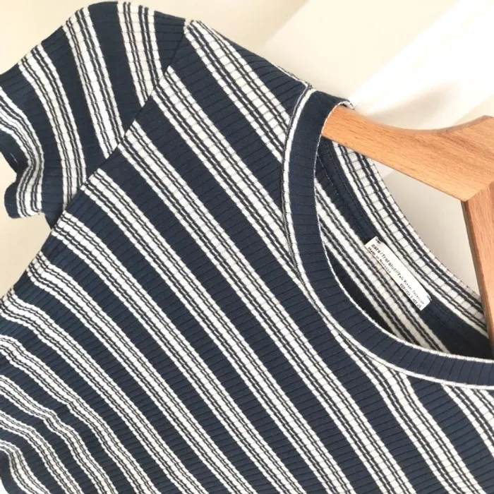 Crop top à rayures - photo numéro 3