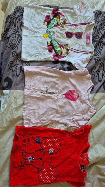 T-shirt blanc Desigual 2ans