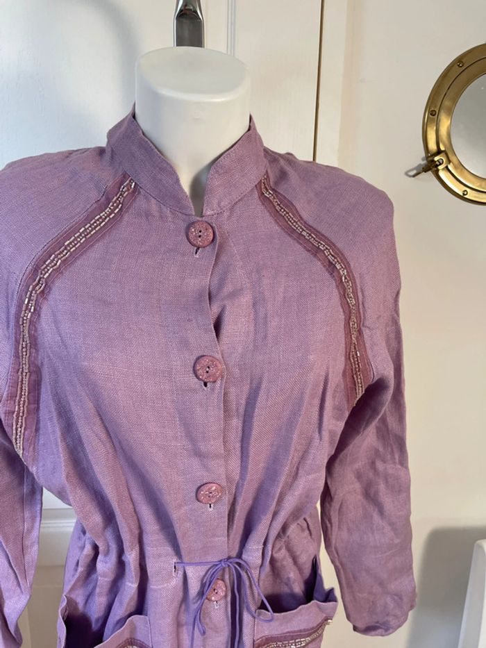 Robe brodée lilas - photo numéro 6