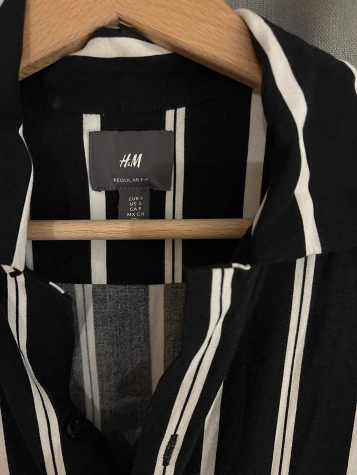 Chemise fluide noir et blanche - photo numéro 2