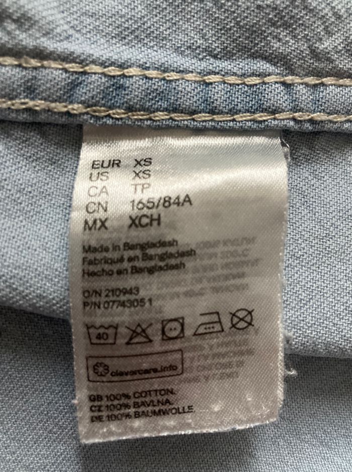 chemise aspect jean délavé - photo numéro 6