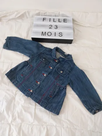 Veste en jean fille 23 mois DPAM