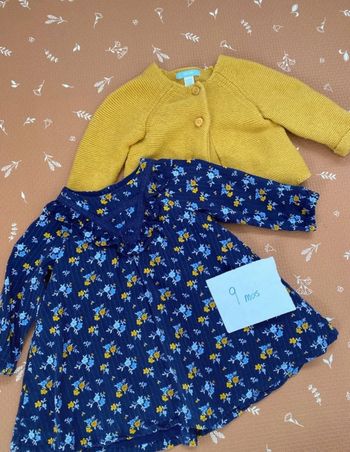 Robe + gilet 9 mois
