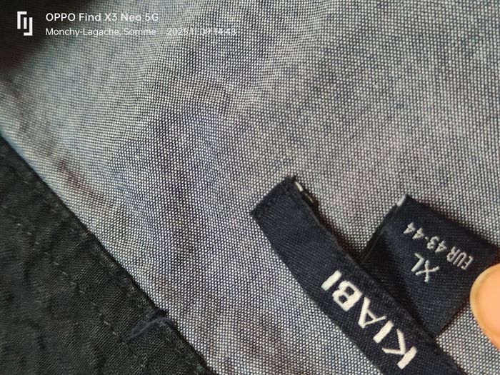 Chemise XL-eur 43-44 Kiabi Réduction jusqu'à -70%