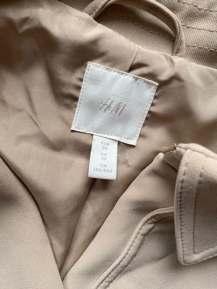 Trench coat femme beige H&M 38 - photo numéro 3