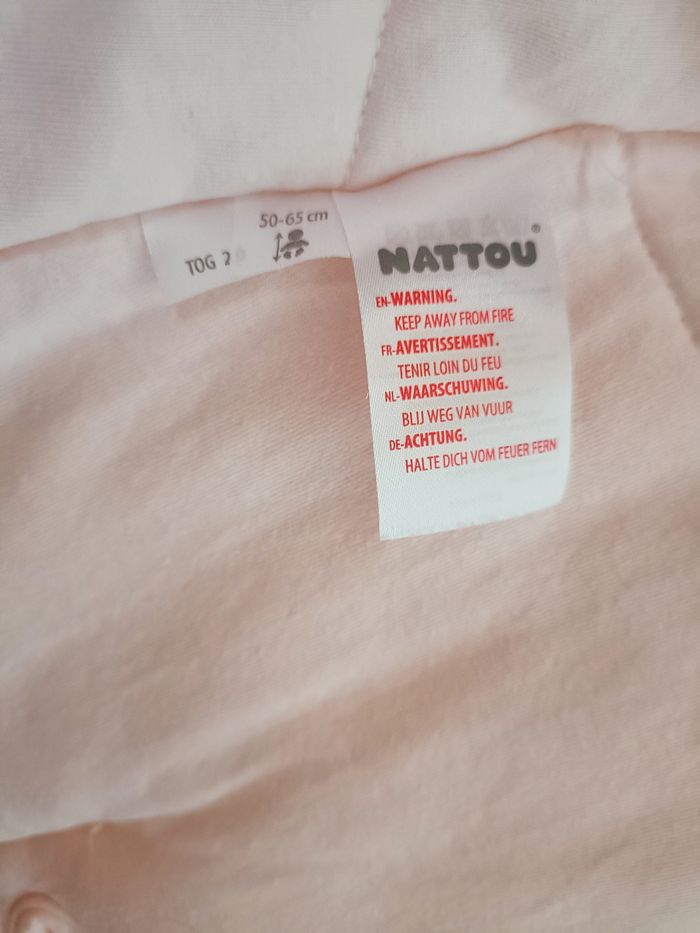 Gigoteuse/grenouillère Nattou neuve rose - photo numéro 4