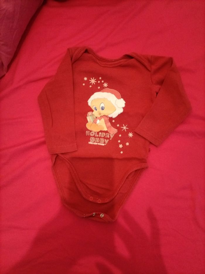 Bodie de Noël manches longues 23 mois