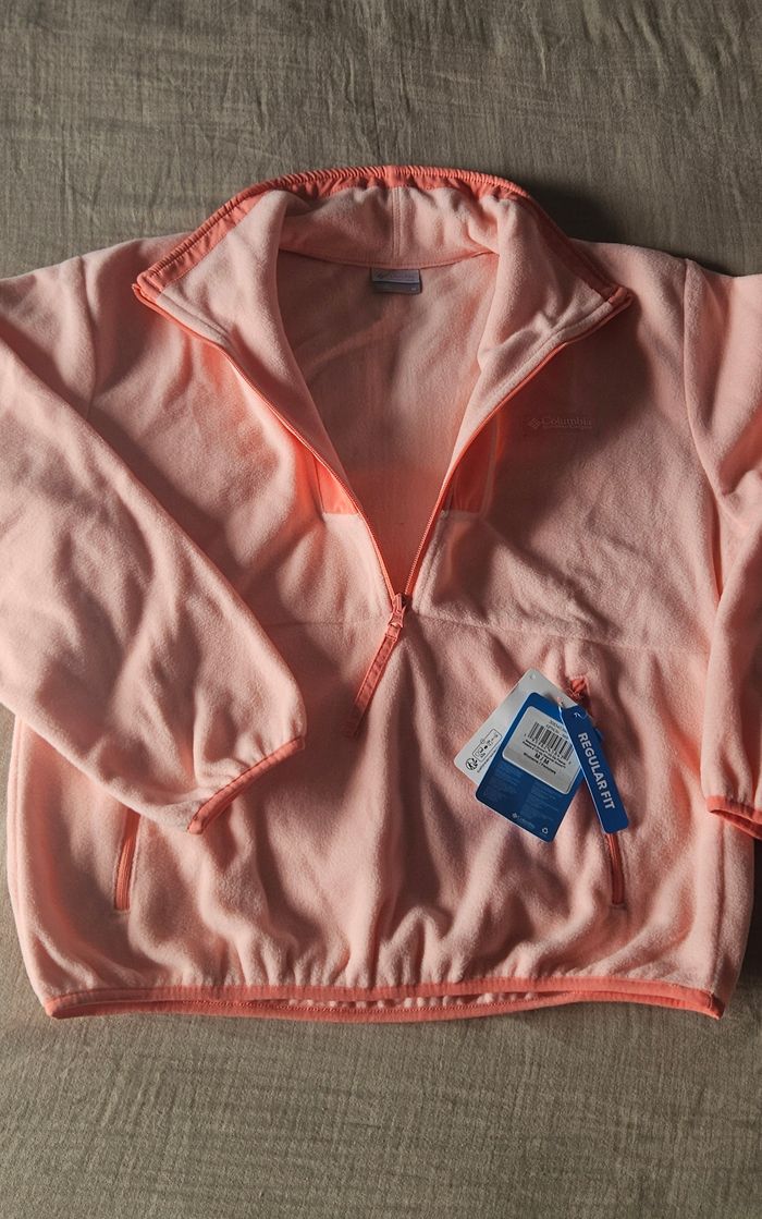 Polaire Columbia Sequoia Grove 1/2 zip taille M neuve étiquette – pink sand/alpenglow - photo numéro 5